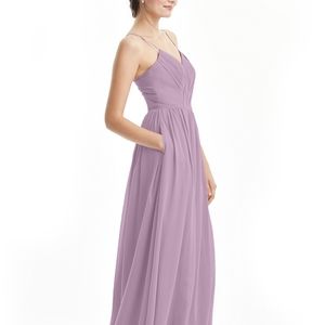 A floor length bridesmaids dress
